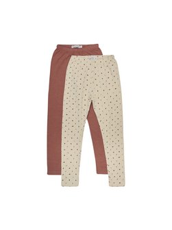 Artikelbild Mädchen Leggings von Minymo in ecru bedruckt