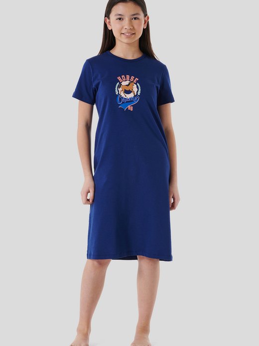 Mädchen Nachthemd  -  Horse World Organic Cotton