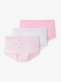 Artikelbild Mädchen Panties  -  3er-Pack Basic Kids von Schiesser in rosa gemustert