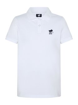 Artikelbild Mädchen Polo Shirt von Polo Sylt in weiß blau uni