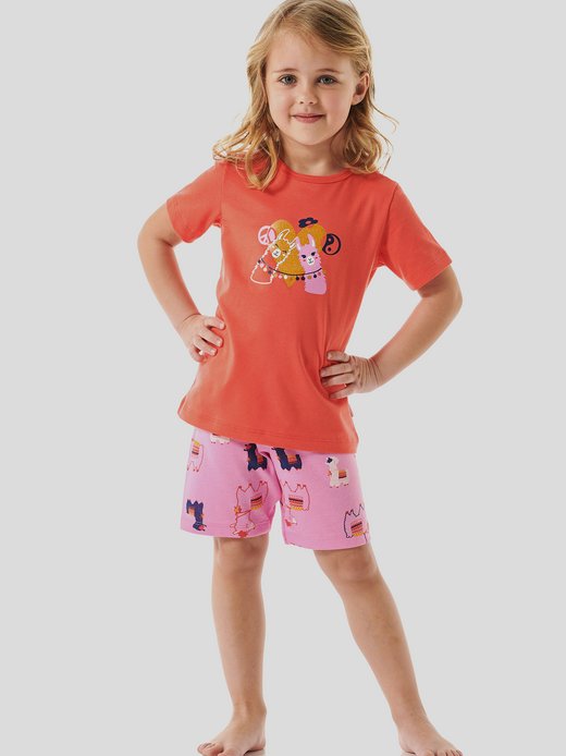 Mädchen Pyjama  -  Girls World Cotton