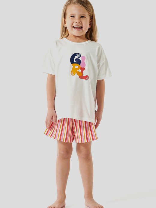 Mädchen Pyjama  -  Girls World Cotton