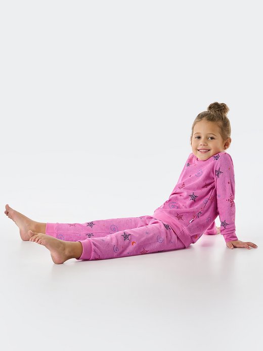 Mädchen Pyjama  -  Girls World Frottee
