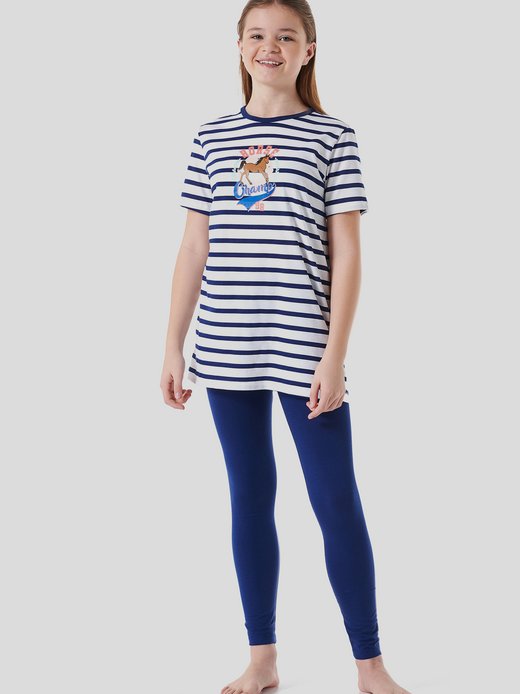 Mädchen Pyjama  -  Horse World Cotton