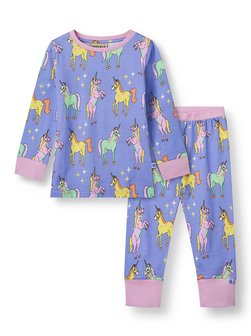 Artikelbild Mädchen Pyjama Set von Småfolk in lila bedruckt