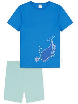 Artikelbild Mädchen Shorty  -  Girls World von Schiesser in blau bedruckt