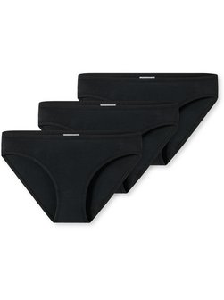 Artikelbild Mädchen Slips  -  3er-Pack Basic Kids von Schiesser in schwarz bedruckt