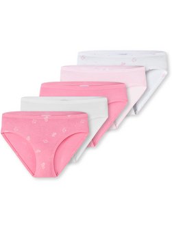Artikelbild Mädchen Slips  -  5er-Pack Basic Kids von Schiesser in rosa bedruckt