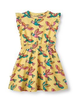 Artikelbild Mädchen Sommerkleid von Småfolk in gelb gemustert