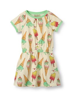 Artikelbild Mädchen Sommerkleid von Småfolk in beige gemustert