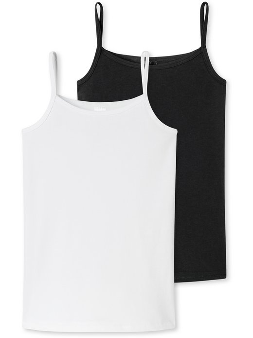 Mädchen Spaghetti-Tops  -  2er-Pack Basic Kids
