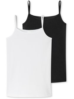 Mädchen Spaghetti-Tops  -  2er-Pack Basic Kids