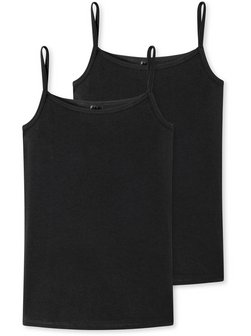 Mädchen Spaghetti-Tops  -  2er-Pack Basic Kids