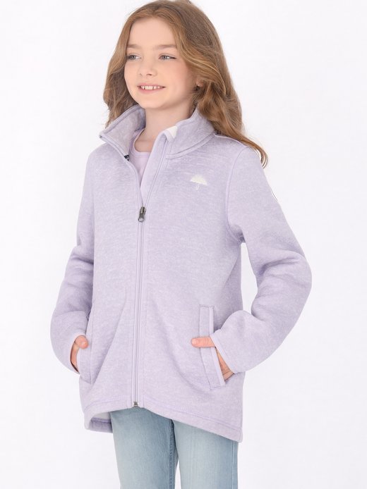Mädchen Strickfleecejacke