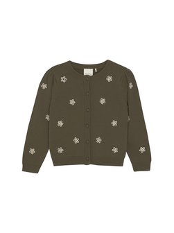 Artikelbild Mädchen Strickjacke - MICardigan LS Knit von Minymo in braun gemustert