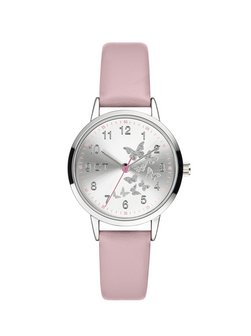 Mädchen Uhr  -  The Cool Pink Butterfly