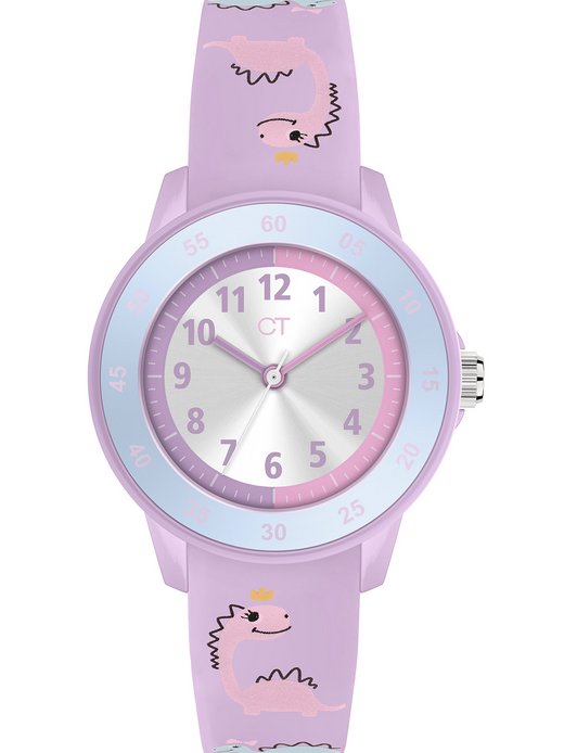 Mädchen Uhr  -  The Cool Pink Dino