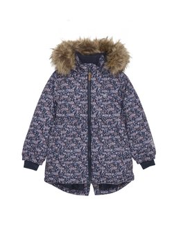 Artikelbild Mädchen Winterjacke von Minymo in blau gemustert