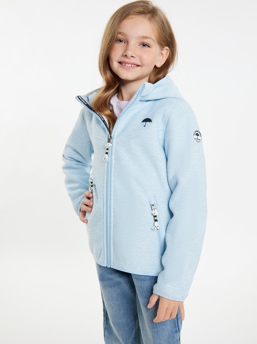 Mädels Strickfleeceblouson mit Teddyfutter