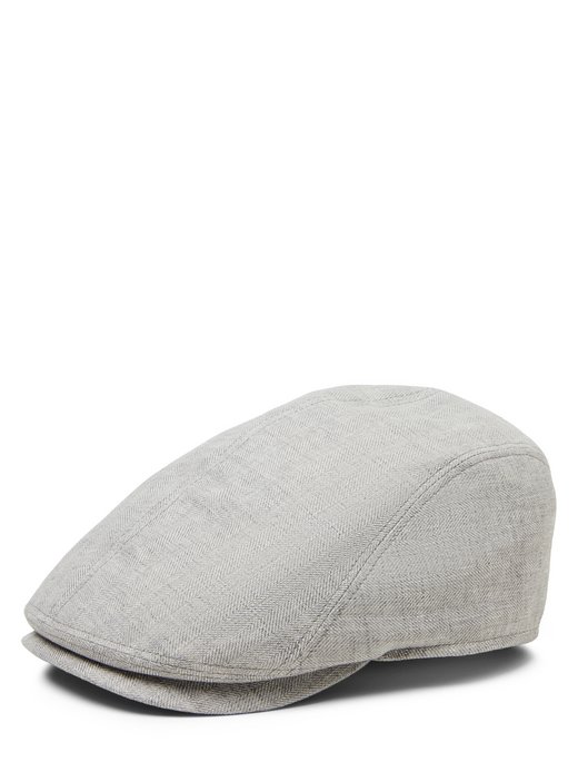 Męska czapka z suwakiem wykonana z lnu