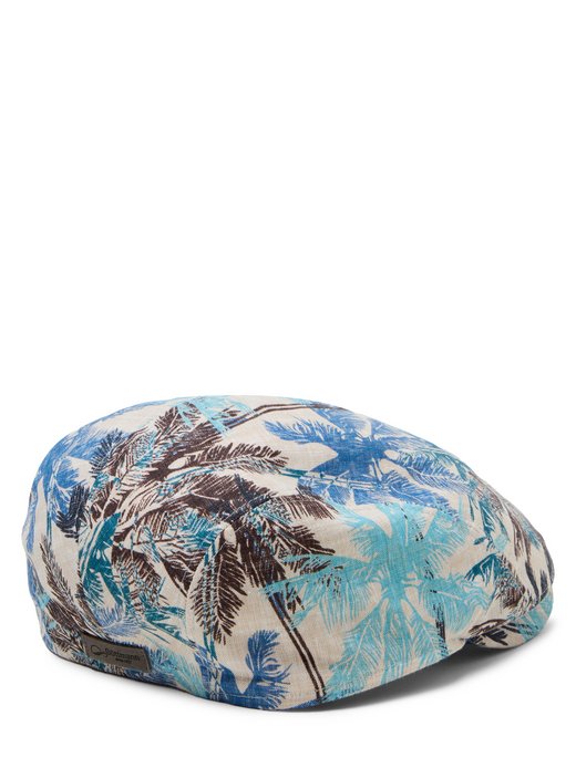 Męska czapka z suwakiem wykonana z lnu