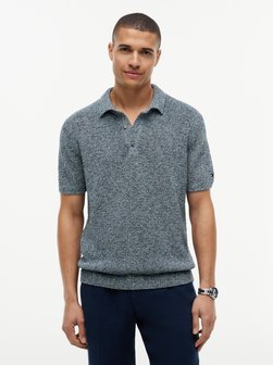 Męska dzianinowa koszulka polo