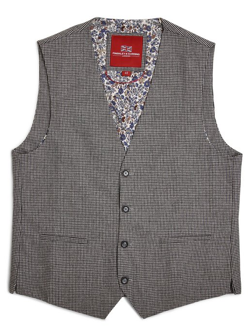 Męska kamizelka z muszką i poszetką