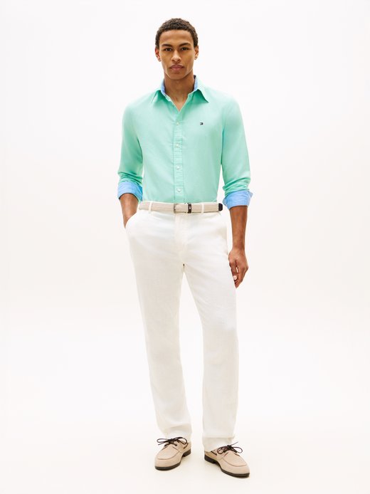 Męska koszula casual z lnem