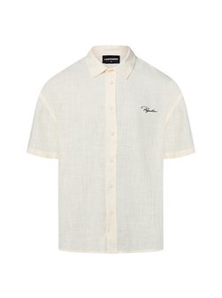 Męska koszula casual z zawartością lnu - Salwa