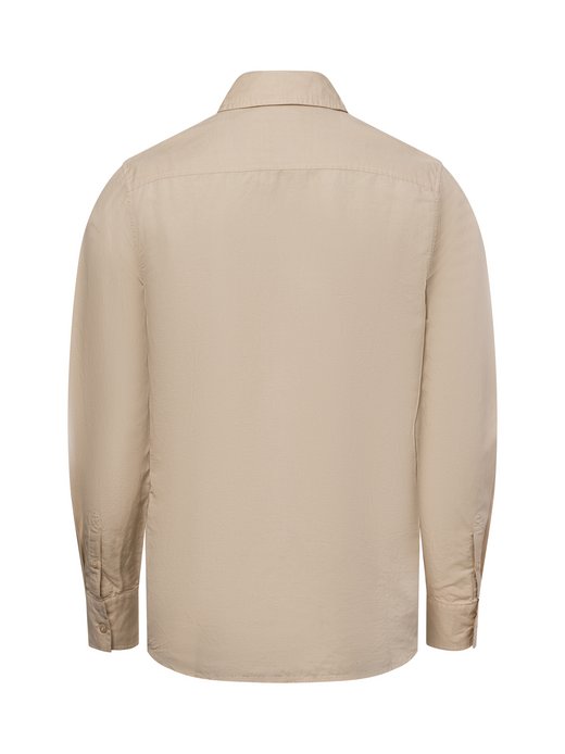 Męska koszula casual z zawartością lnu