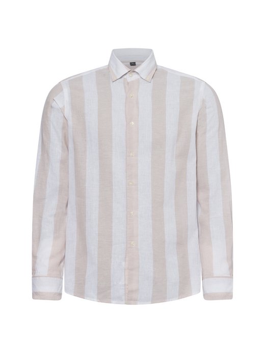 Męska koszula casual z zawartością lnu