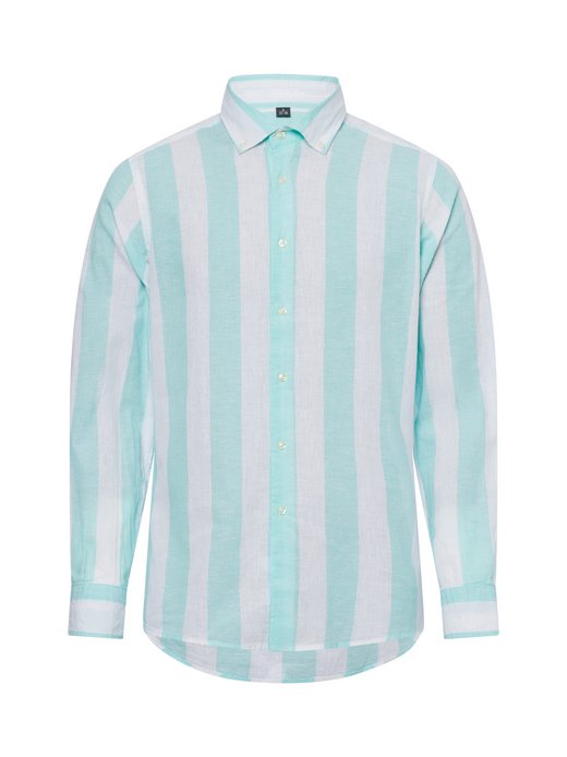 Męska koszula casual z zawartością lnu