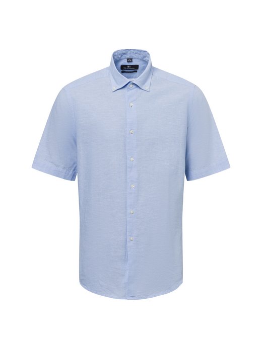 Męska koszula casual z zawartością lnu