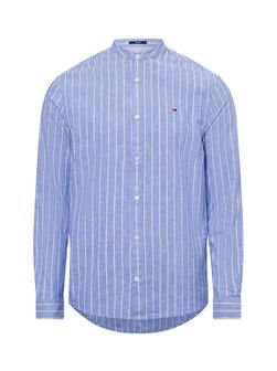 Męska koszula casual z zawartością lnu