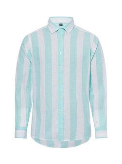 Męska koszula casual z zawartością lnu