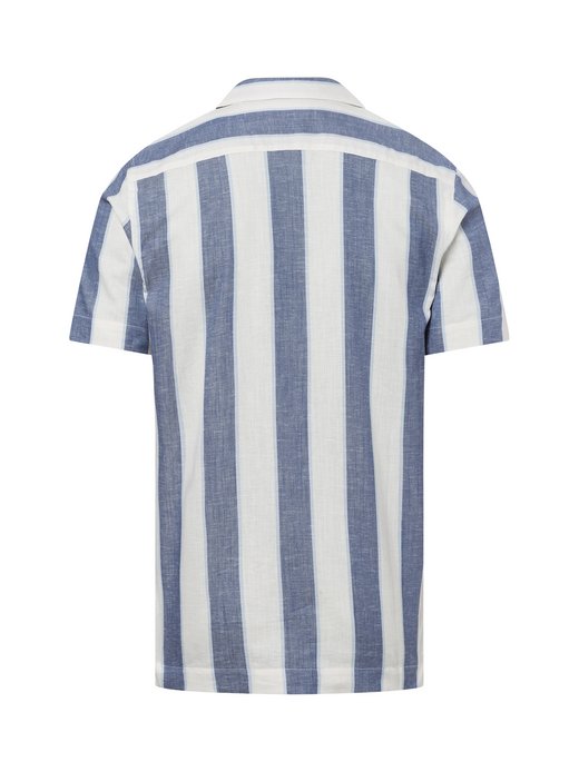 Męska koszula casualowa z krótkim rękawem i zawartością lnu