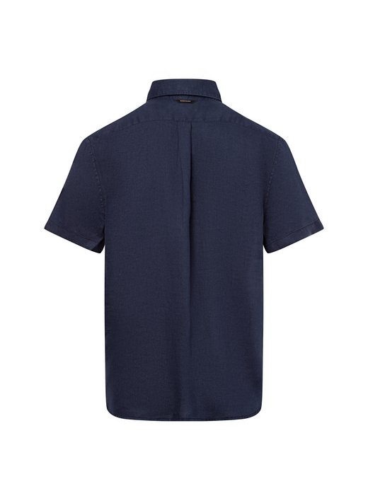 Męska koszula lniana z krótkim rękawem