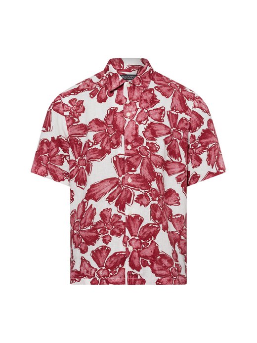 Męska koszula lniana z krótkim rękawem