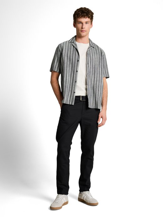 Męska koszula z krótkim rękawem z lnu