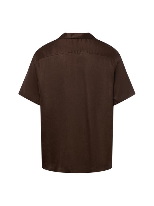 Męska koszula z krótkim rękawem z zawartością lnu - SLHRegnoa