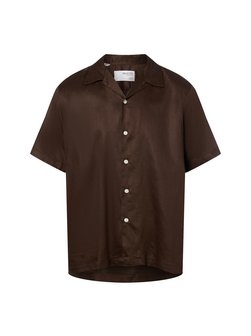 Męska koszula z krótkim rękawem z zawartością lnu - SLHRegnoa