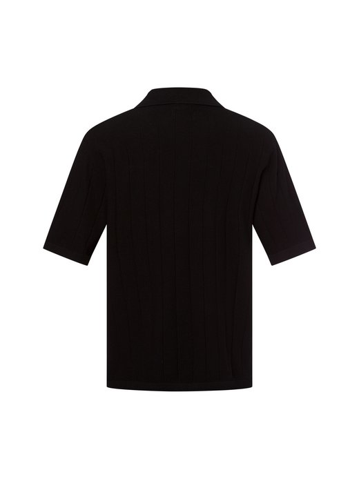 Męska koszulka polo z dzianiny - Jorvarenna Knit SS Split Neck