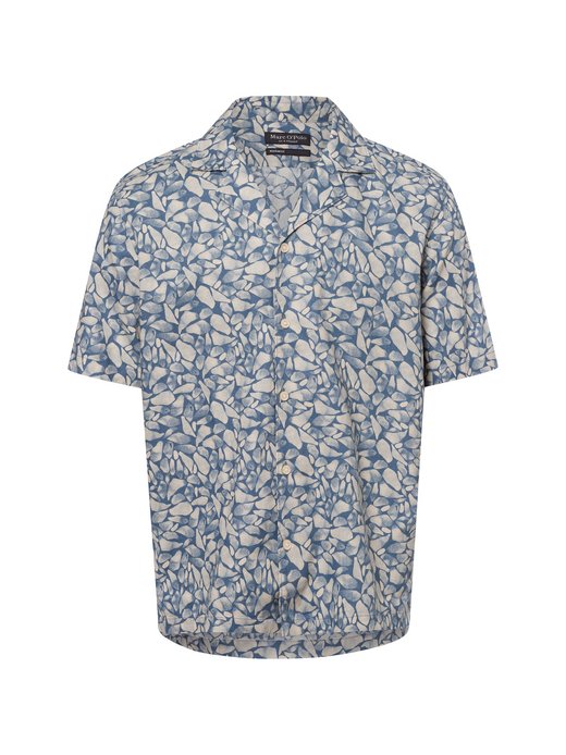 Męska koszulka z krótkim rękawem z zawartością lnu