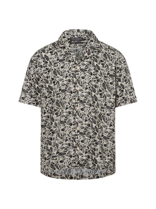 Męska koszulka z krótkim rękawem z zawartością lnu