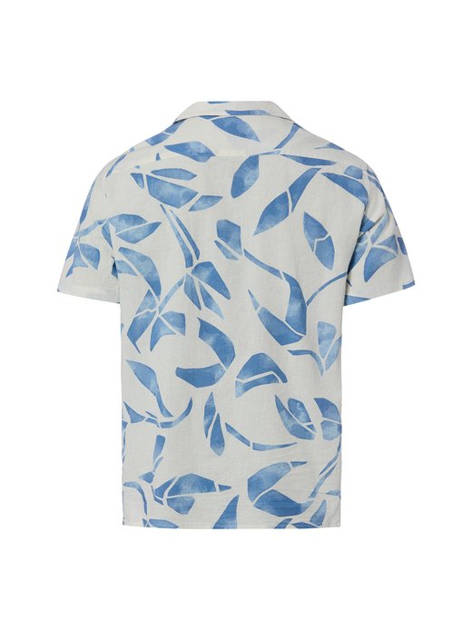 Męska koszulka z krótkim rękawem z zawartością lnu