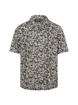 Męska koszulka z krótkim rękawem z zawartością lnu