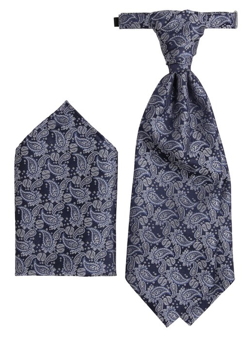 Męski plastron i poszetka