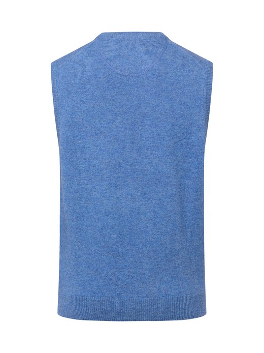 Męski sweter bez rękawów z wełny