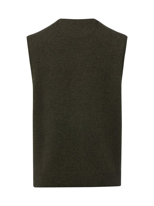 Męski sweter bez rękawów z wełny