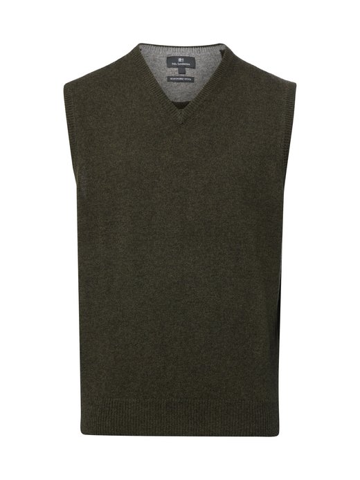 Męski sweter bez rękawów z wełny